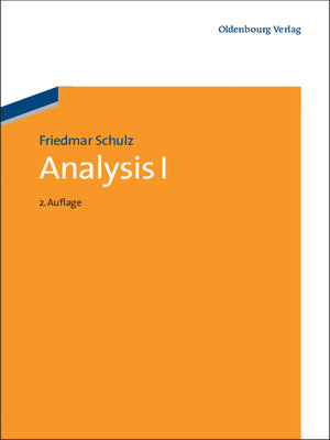 cover image of Analysis 1